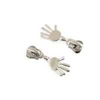 Бегунок для молнии &laquo;Трактор&raquo;, №5, &laquo;Ладонь&raquo;, 10 шт., цвет никель