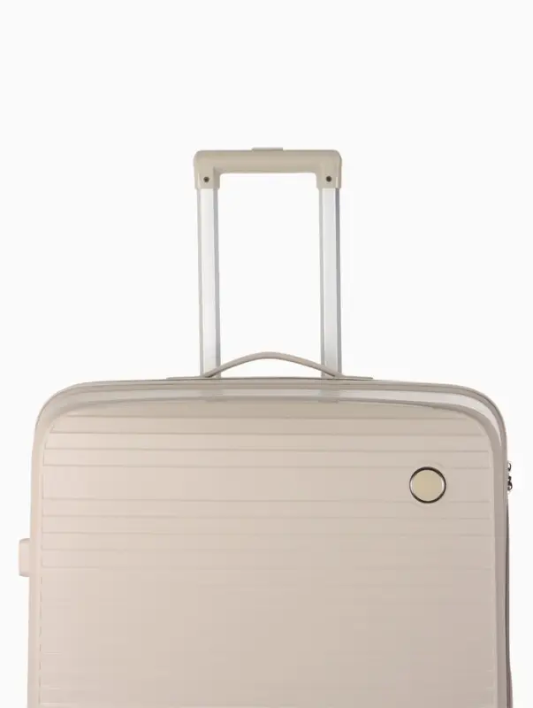 Чемодан на колёсах, 28", кодовый замок, 47&times;28&times;75 см, светло-бежевый