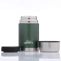 Термос для еды Мастер К, 1 л, нержавеющая сталь, зелёный