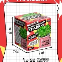 Набор для опытов &laquo;Выращиваем травку&raquo; своими руками, красный