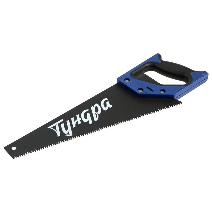 Ножовка по дереву ТУНДРА, 2К рукоятка, тефлоновое покрытие, 3D заточка, 7-8 TPI, 350 мм Ножовка по дереву ТУНДРА, 2К рукоятка, тефлоновое покрытие, 3D заточка, 7-8 TPI, 350 мм