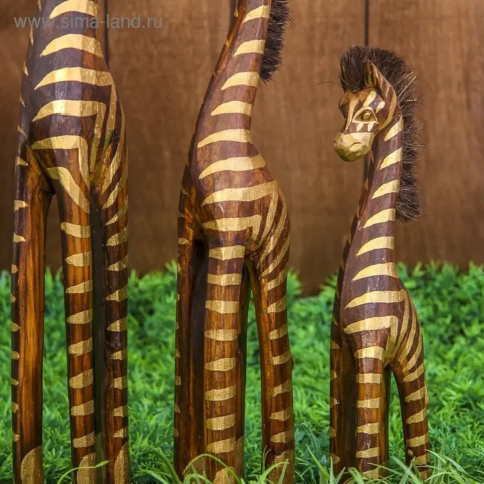 Набор сувенирный  Набор сувенирный "Зебры" (30,40,50) 13х14х50 см