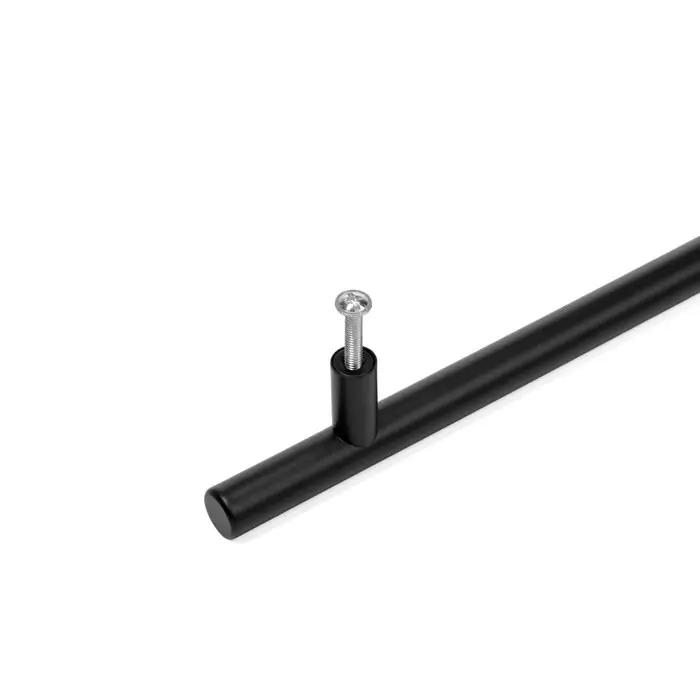 Ручка рейлинг ТУНДРА, нерж. сталь, d=12 мм, м/о 128 мм, цвет черный, фасовка 500 шт. Ручка рейлинг ТУНДРА, нерж. сталь, d=12 мм, м/о 128 мм, цвет черный, фасовка 500 шт.