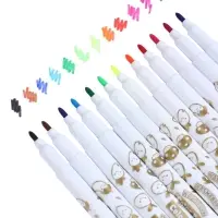 Фломастеры 12 цветов &laquo;Мышка&raquo;, в пластиковом пенале с ручкой, вентилируемый колпачок, МИКС