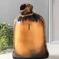 Копилка для денег &laquo;Мешок: сто тысяч&raquo;, гипс, коричневый, 14&times;20&times;32 см
