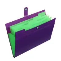 Папка А4 Your Way, 5 отделений, 600 мкм, на кнопке, фиолетовая