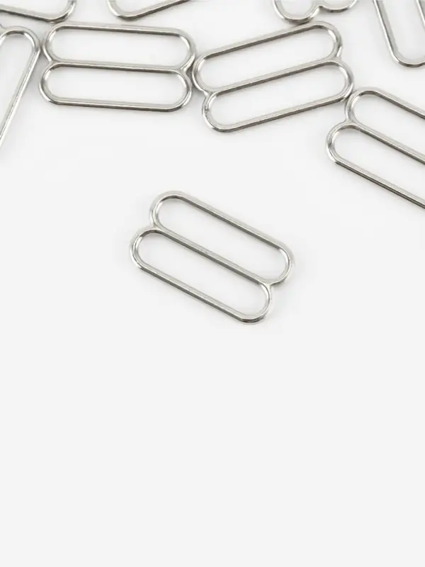 Регулятор для бретелей, металлический, 15 мм, 20 шт., цвет серебряный Регулятор для бретелей, металлический, 15 мм, 20 шт., цвет серебряный