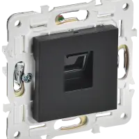 SKANDY Розетка компьютерная RJ45 кат.5E SK-K01Bl черный IEK
