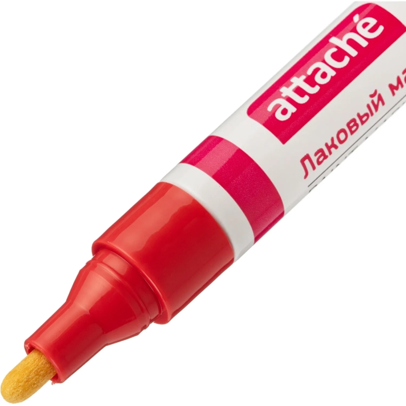 Маркер лаковый Attache 4 мм красный