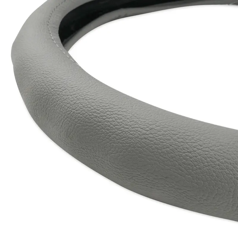 Оплетка на руль (нат. кожа) AVS GL-165M-GR (размер M, серый) - Серия "Classic"