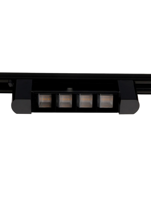 Трековый светильник линейный, поворотный, 10 Вт, 900 Лм, 4000К, IP20, черный
