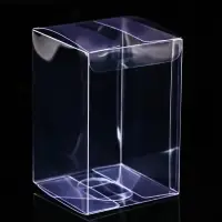 Складная прозрачная коробка из PVC, для упаковки подарков, 8×8×12 см