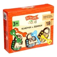 Игра развивающая деревянная &laquo;Ключи и замки&raquo;, 3+