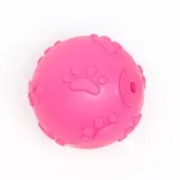 Игрушка для собак &laquo;Мяч-лапка&raquo;, 6 см, TPR, розовая