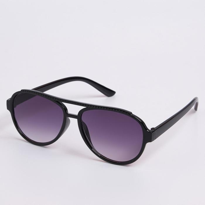 Очки солнцезащитные OneSun, UV 400, линза 5.5×6 см, дужка 14 см, ширина 14 см, чёрные