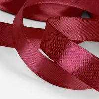 Лента атласная, 12 мм, 23&plusmn;1 м, бордовая №37
