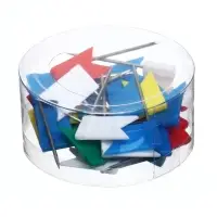 Набор кнопок &laquo;Флажки&raquo;, цветные, в пластиковой упаковке