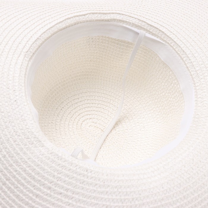 Шляпа женская MINAKU "Ocean", размер 56-58, цвет белый