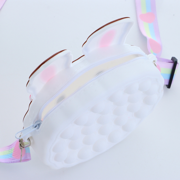 Сумка детская на молнии «Выбражулька», цвет белый