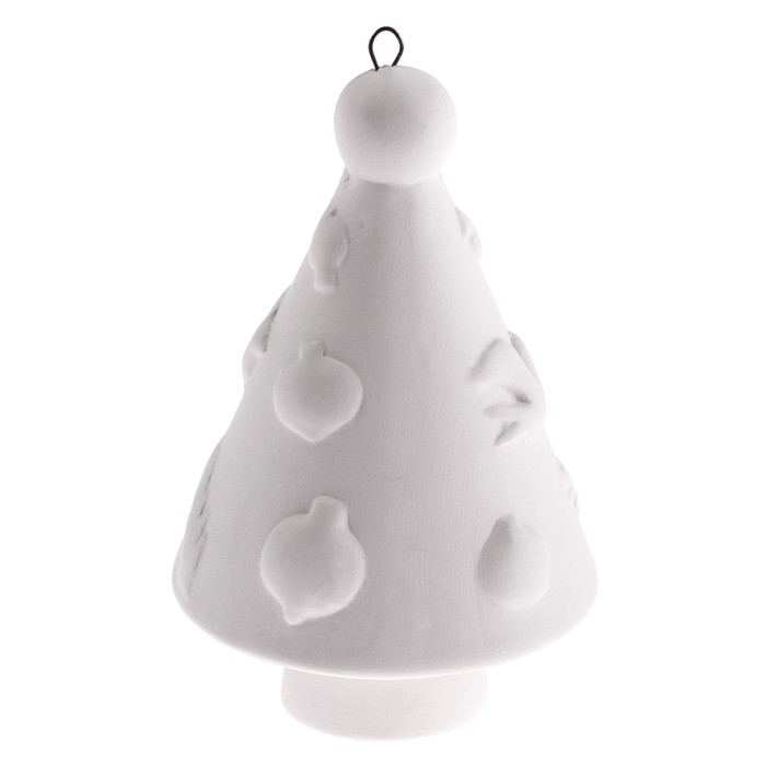 Новый год! Ёлочное украшение под раскраску «Елочка с гирляндой» с подвесом, кисть Новый год! Ёлочное украшение под раскраску «Елочка с гирляндой» с подвесом, кисть