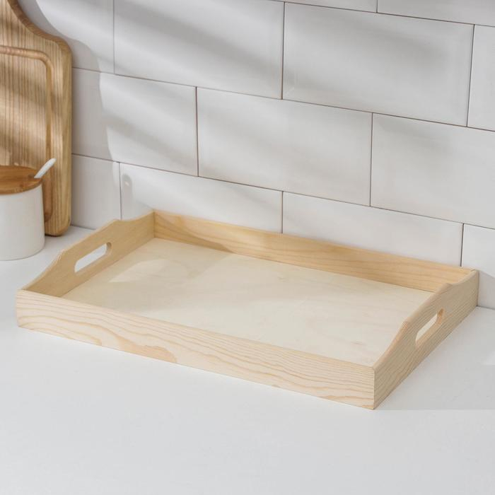 Поднос для завтрака Доляна Woodie, 38×25,5 см, сосна Поднос для завтрака Доляна Woodie, 38×25,5 см, сосна