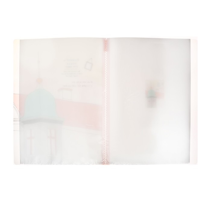 Папка формат А4, с 30 прозрачными файлами Папка формат А4, с 30 прозрачными файлами "Достопримечательность", МИКС