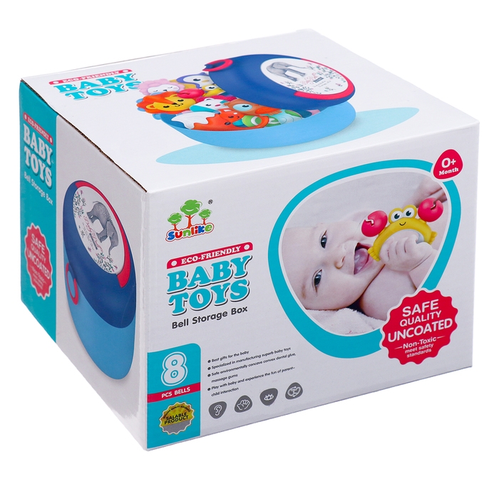 Набор погремушек с прорезывателями «Зоопарк», в кейсе Набор погремушек с прорезывателями «Зоопарк», в кейсе