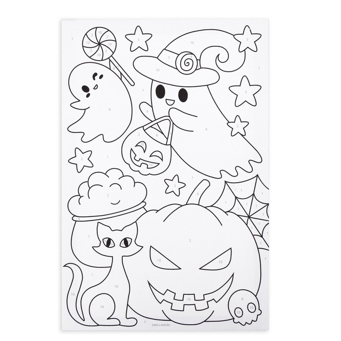 Картина по номерам на хеллоуин для детей «Подготовка к празднику», 20 х 30 см Картина по номерам на хеллоуин для детей «Подготовка к празднику», 20 х 30 см