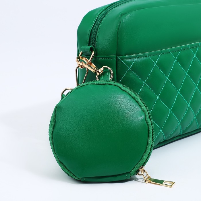 Сумка кросс-боди на молнии, цвет зелёный Сумка кросс-боди на молнии, цвет зелёный