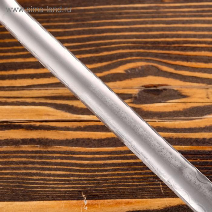 Шумовка для казана узбекская 43см, диаметр 12см, с деревянной ручкой Шумовка для казана узбекская 43см, диаметр 12см, с деревянной ручкой