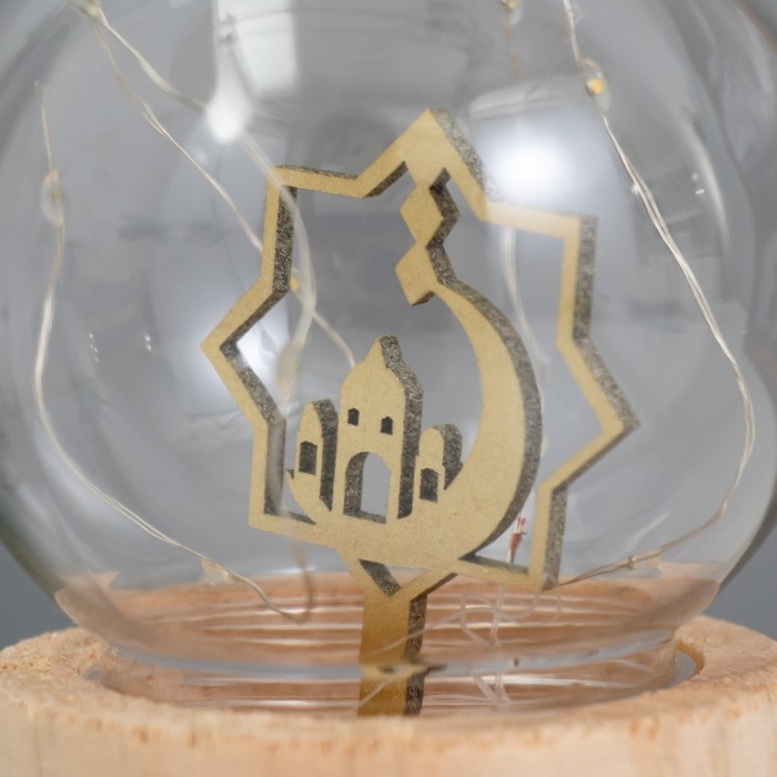 Ночник «Шар-полумесяц» LED 3хAG10 шар 8см 6,5х6,5х11,5см Ночник «Шар-полумесяц» LED 3хAG10 шар 8см 6,5х6,5х11,5см