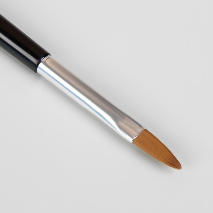 Кисть-шпатель для акрил-геля, лепесток, 21 см, ворс 7 × 17 мм, цвет чёрный/серебристый Кисть-шпатель для акрил-геля, лепесток, 21 см, ворс 7 × 17 мм, цвет чёрный/серебристый