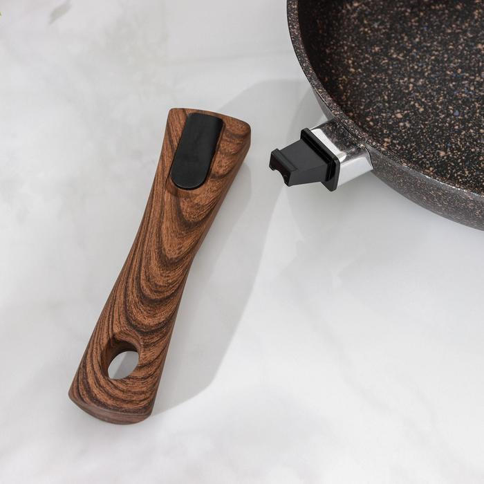 Сковорода Granit ultra, d=26 см, стеклянная крышка, антипригарное покрытие, съёмная ручка Сковорода Granit ultra, d=26 см, стеклянная крышка, антипригарное покрытие, съёмная ручка