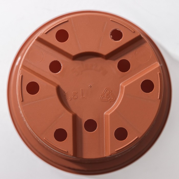 Горшок цветочный «Классик С», 1,5 л, d=15, цвет терракот