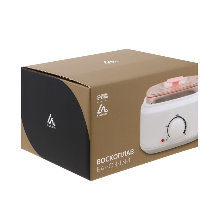Воскоплав Luazon LVPL-05, баночный, 100 Вт, 400 г, регулировка температуры, белый Воскоплав Luazon LVPL-05, баночный, 100 Вт, 400 г, регулировка температуры, белый