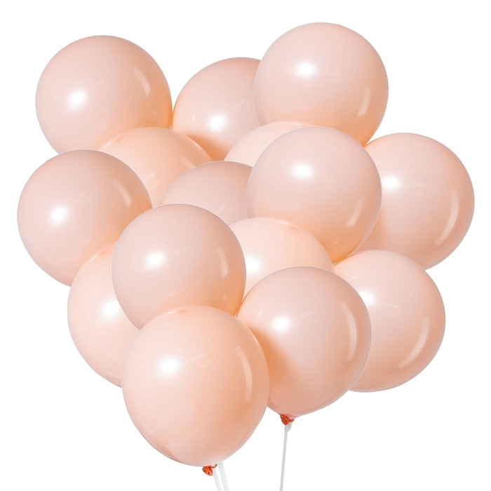 Шар латексный 12 Шар латексный 12" «Макарун», набор 100 шт., цвет оранжевый