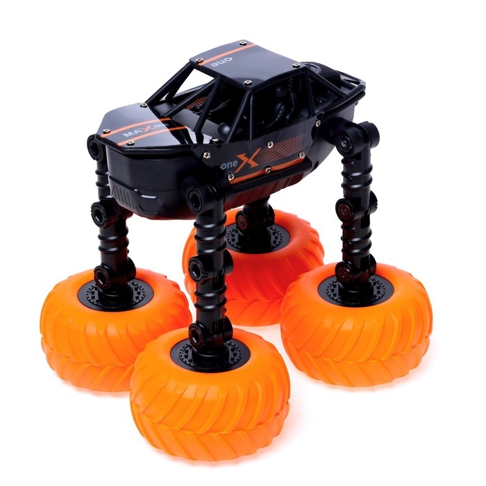 Джип радиоуправляемый «Акробат», выполняет трюки, работает от аккумулятора, цвет черный Джип радиоуправляемый «Акробат», выполняет трюки, работает от аккумулятора, цвет черный