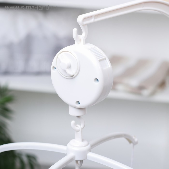 Мобиль музыкальный на кроватку «Мишки на кольце», заводной, наклейка МИКС, Крошка Я Мобиль музыкальный на кроватку «Мишки на кольце», заводной, наклейка МИКС, Крошка Я