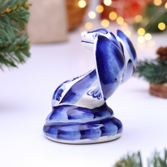 Новый год. Сувенир символ года Новый год. Сувенир символ года "Змея Касси", гжель