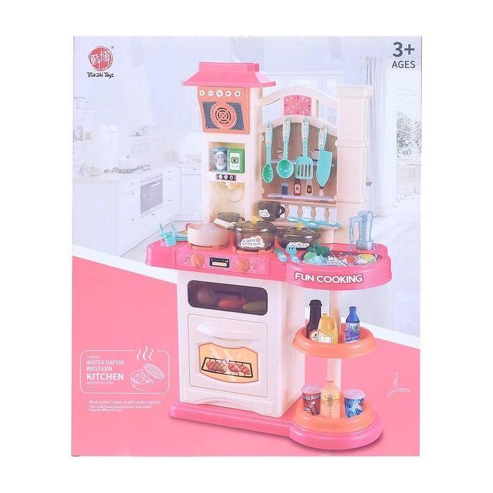 Игровой набор «Весело готовим» с аксессуарами, свет, звук, бежит вода из крана Игровой набор «Весело готовим» с аксессуарами, свет, звук, бежит вода из крана