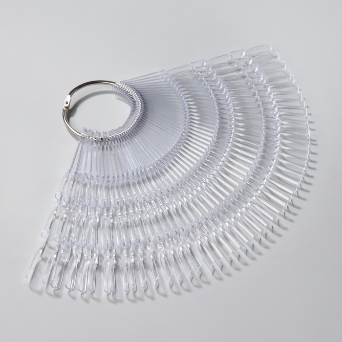 Палитра для лаков на кольце, форма квадрат, 50 шт по 3 ногтя, цвет прозрачный Палитра для лаков на кольце, форма квадрат, 50 шт по 3 ногтя, цвет прозрачный