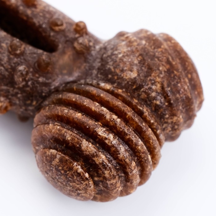 Игрушка для собак Игрушка для собак "Кость с шипами", TPR+Бамбук, 11 см