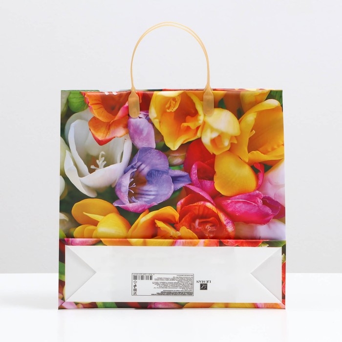 Пакет Пакет "Летний букет", мягкий пластик, 30 x 30 см, 120 мкм