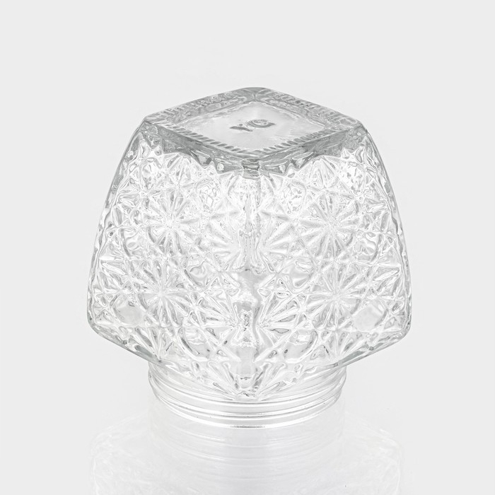 Банка стеклянная для хранения сыпучих продуктов &laquo;Узор&raquo;, 200 мл, 6,5&times;8 см, с пластиковой крышкой