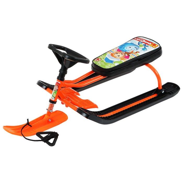 Снегокат «Тимка спорт 2 Фиксики», ТС2/Ф12, цвет оранжевый/чёрный Снегокат «Тимка спорт 2 Фиксики», ТС2/Ф12, цвет оранжевый/чёрный
