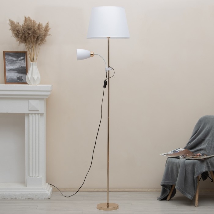 Торшер 19030/2GD E27 40Вт золото 41х41х180 см