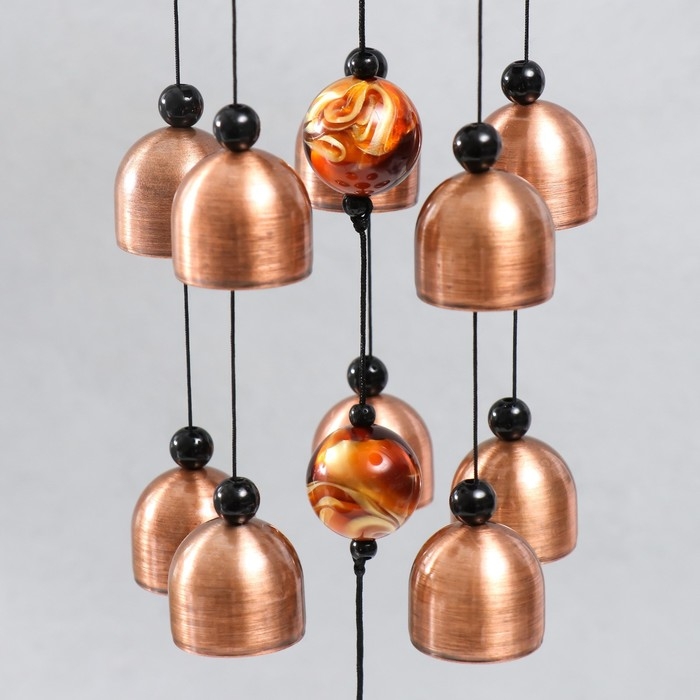 Музыка ветра металл Музыка ветра металл "Молитва ангела" 10 колокольчиков под медь 5х5х55 см
