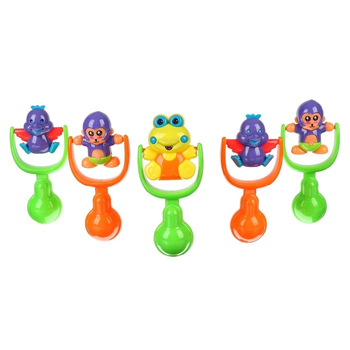 Погремушка «Зверята», виды МИКС, Крошка Я Погремушка «Зверята», виды МИКС, Крошка Я