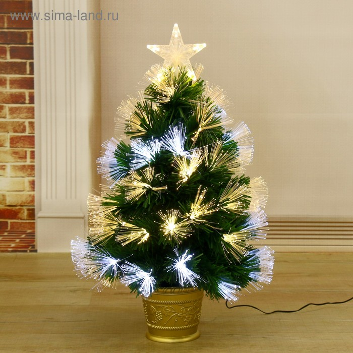 Ёлка фиброоптическая 60 см пучок перелив 55 веток Ёлка фиброоптическая 60 см пучок перелив 55 веток