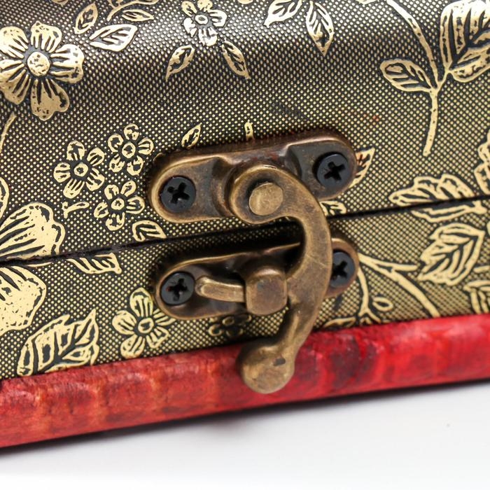 Шкатулка сундучок дерево  Шкатулка сундучок дерево "Незабудки" 6х5,8х8,4 см